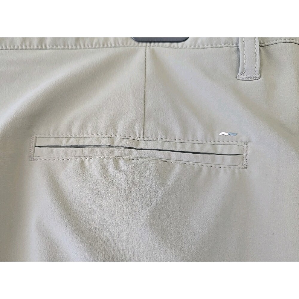 Free Fly Men's Shorts Breeze Khaki Tan Chino Performance Active, Size 38 - Picture 7 of 10